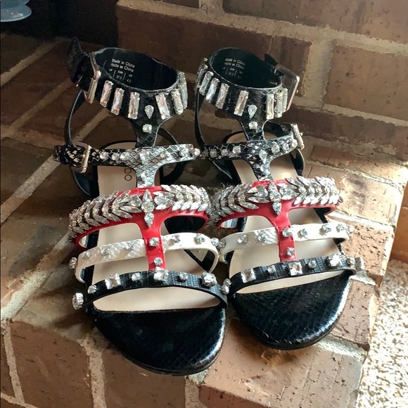 Aldo Shoes - ALDO Brari Embellished Gladiator Sandals 7